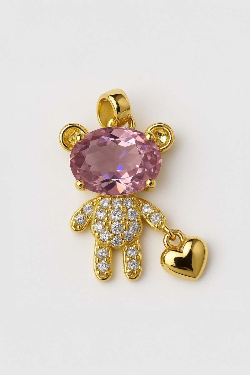 Bijoura Blush Teddy Charm - 18k Gold Plated - St geran