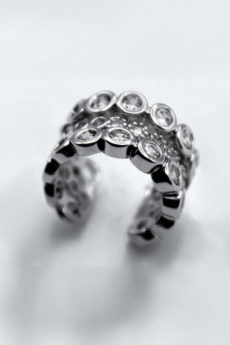 Celestia Cluster Silver Ear Cuff Band - St geran