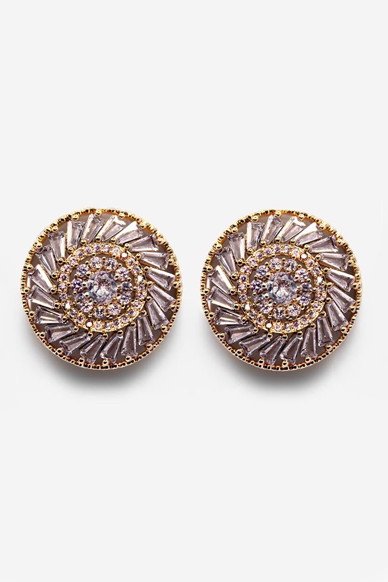 Celestial Swirl Studs – Gold - St geran