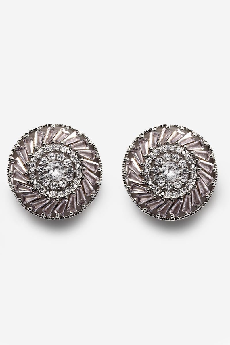 Celestial Swirl Studs – Silver - St geran