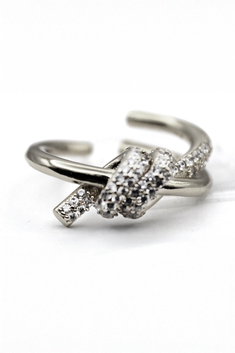 Entwined Knot Ring - Silver Plated - St geran