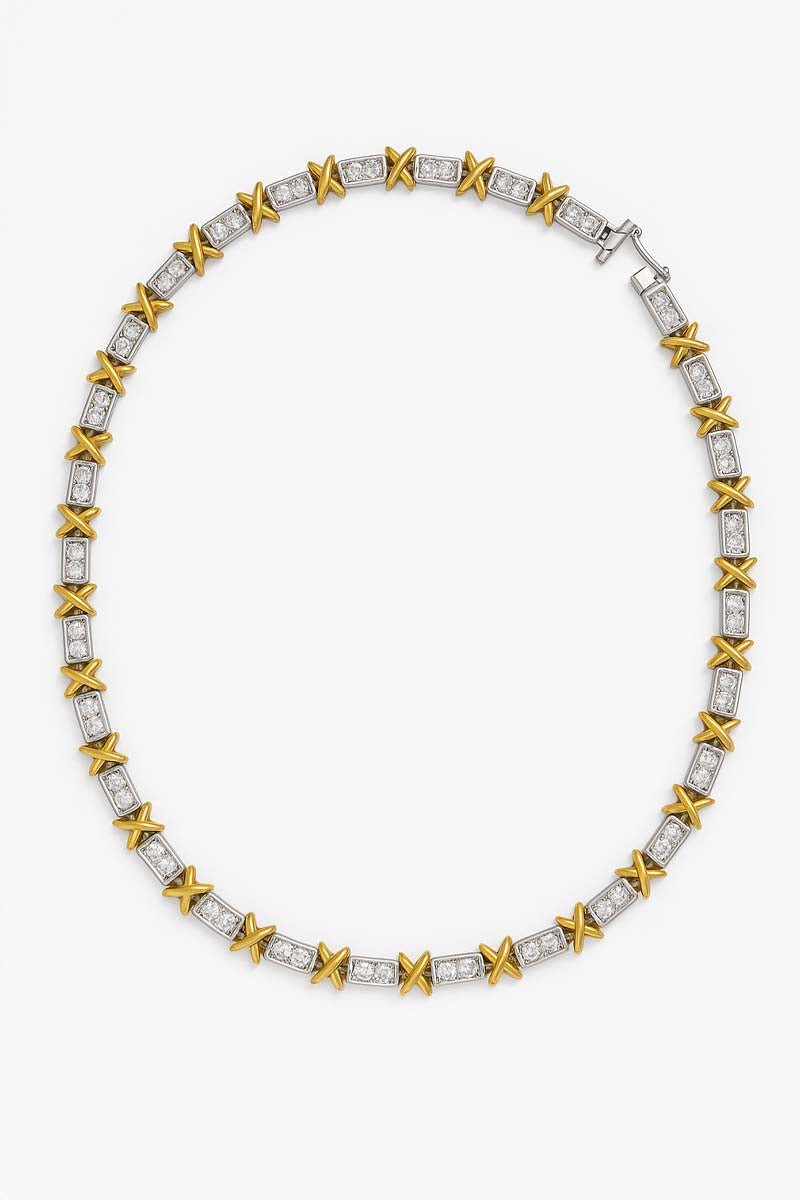 Genève Élégance Luxe - 18k Gold Plated Necklace - St geran
