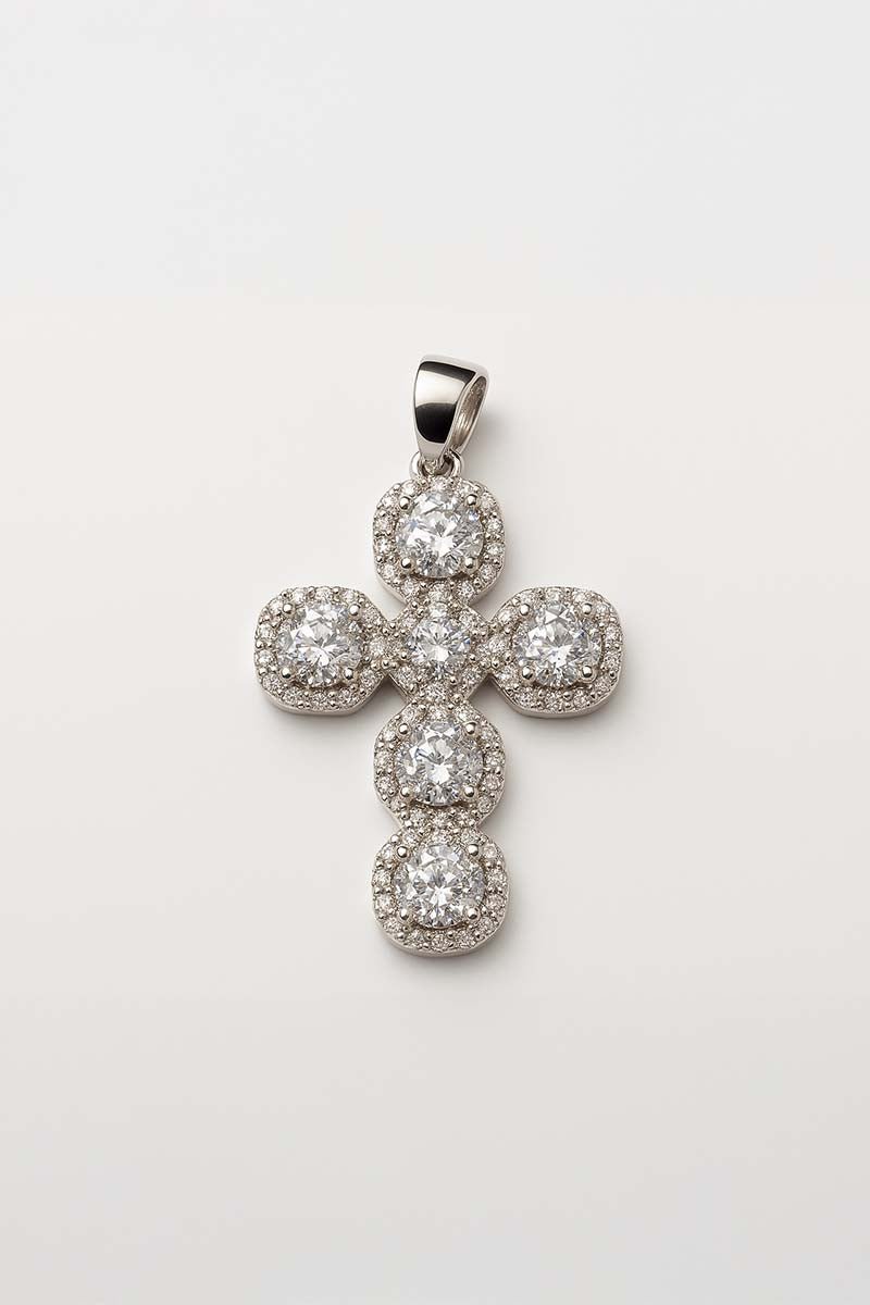 Golden Blessing Cross Pendant - 18k Gold Plated - St geran