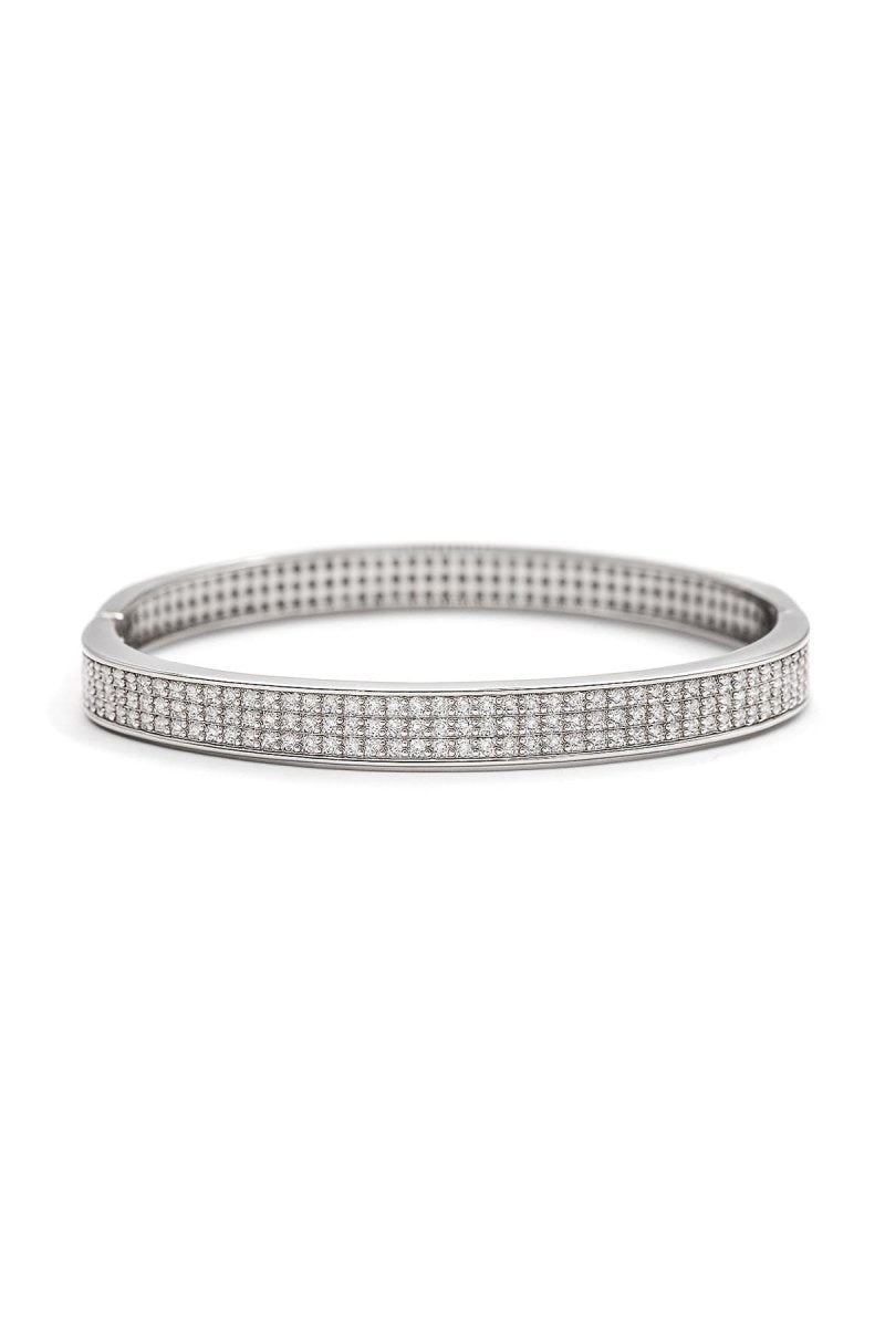 Linéa Twist Bracelet - Silver Plated Wrap Bangle - St geran