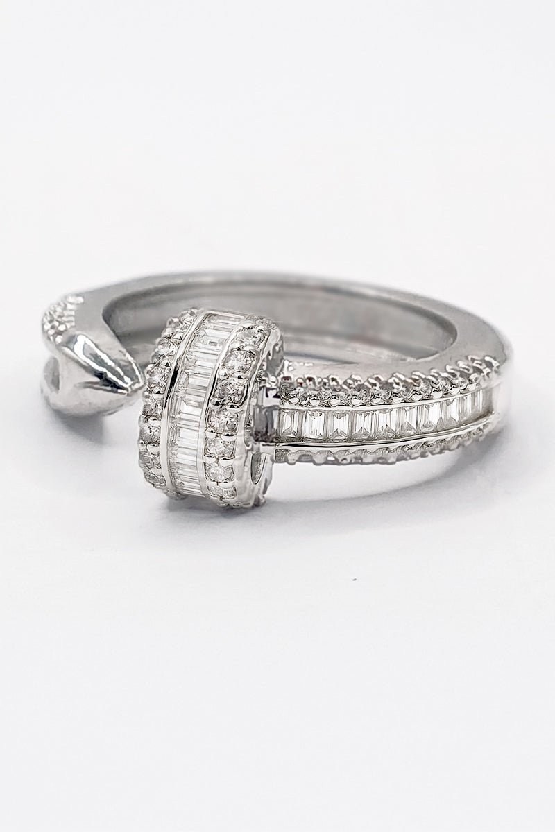 Lueur Parisienne Deco Nail Silver Ring - St geran