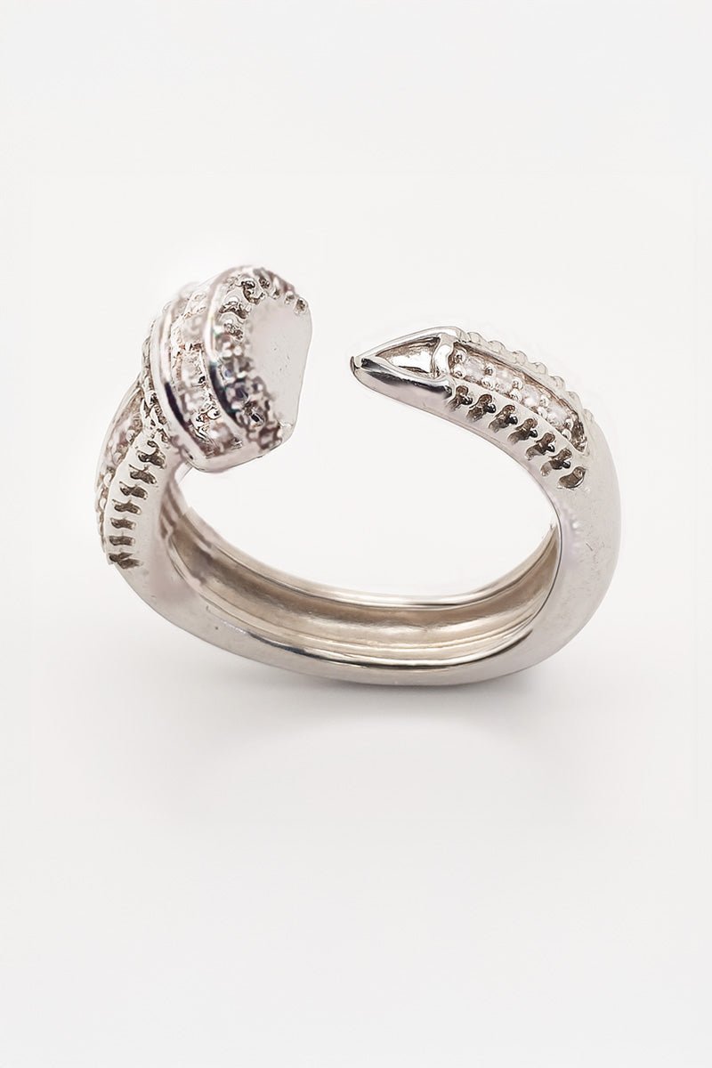 Lueur Parisienne Deco Nail Silver Ring - St geran