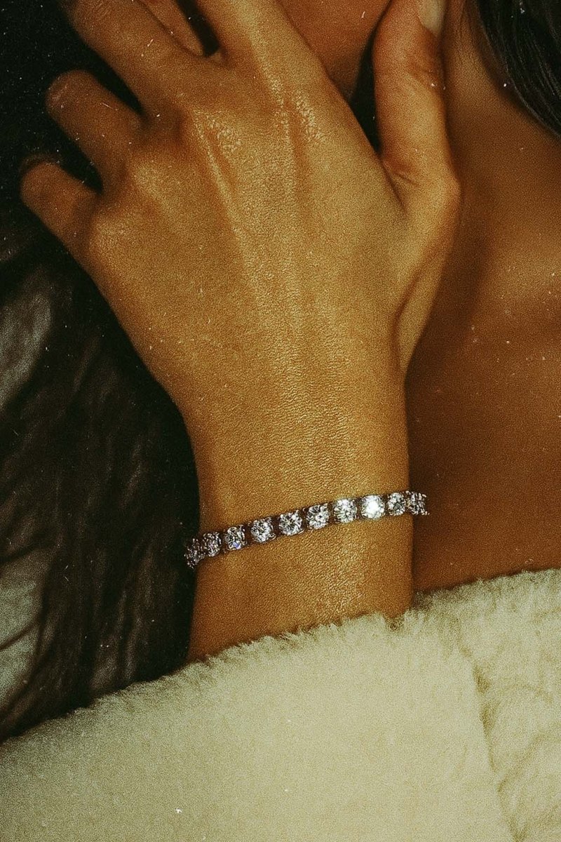 Neuchatel Tennis Bracelet - Silver Plated CZ Grace in Every Glimmer - St geran