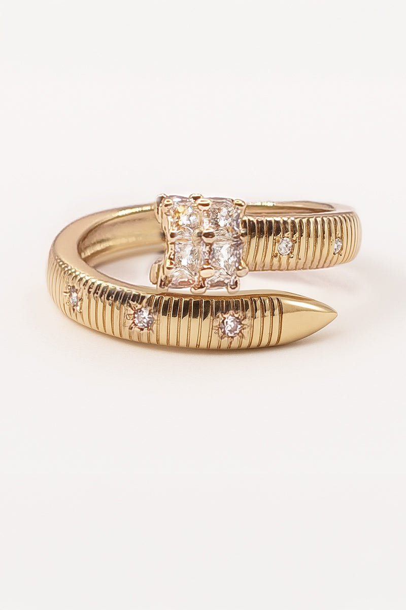Palais Grid Serpent Gold Ring - St geran