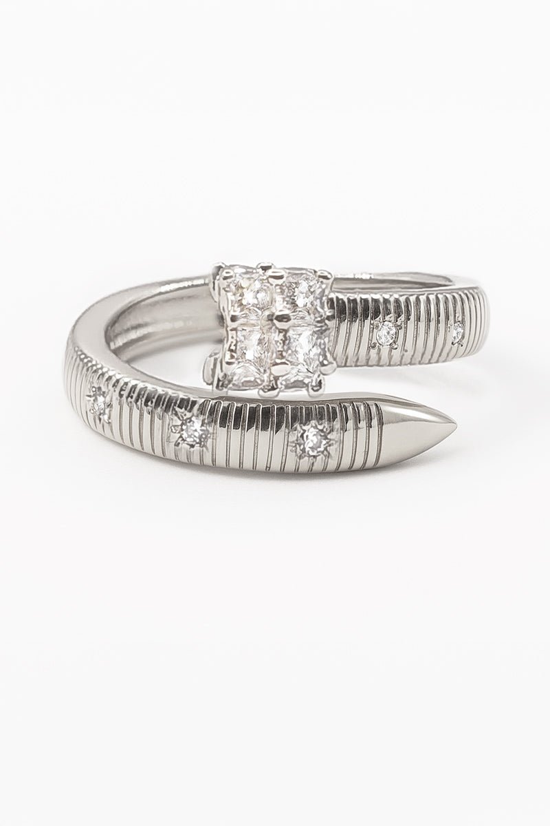 Palais Grid Serpent Silver Ring - St geran