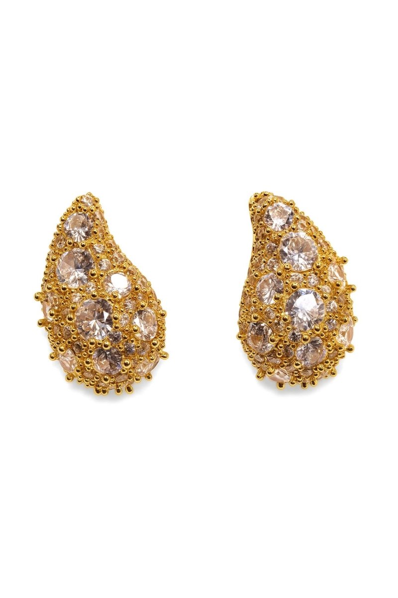 Raindrop Cluster Studs – Gold - St geran