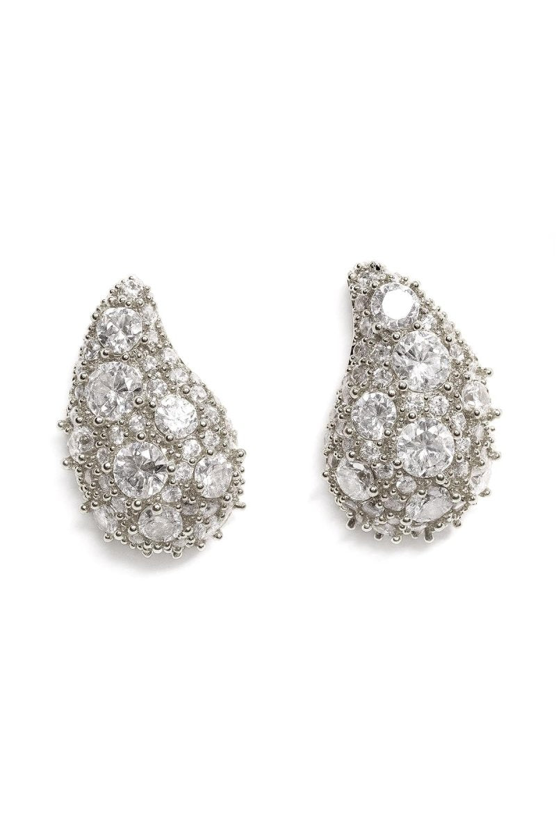 Raindrop Cluster Studs – Silver - St geran