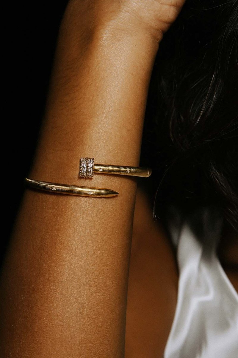 Seraphina Gold Embrace Bangle - St geran