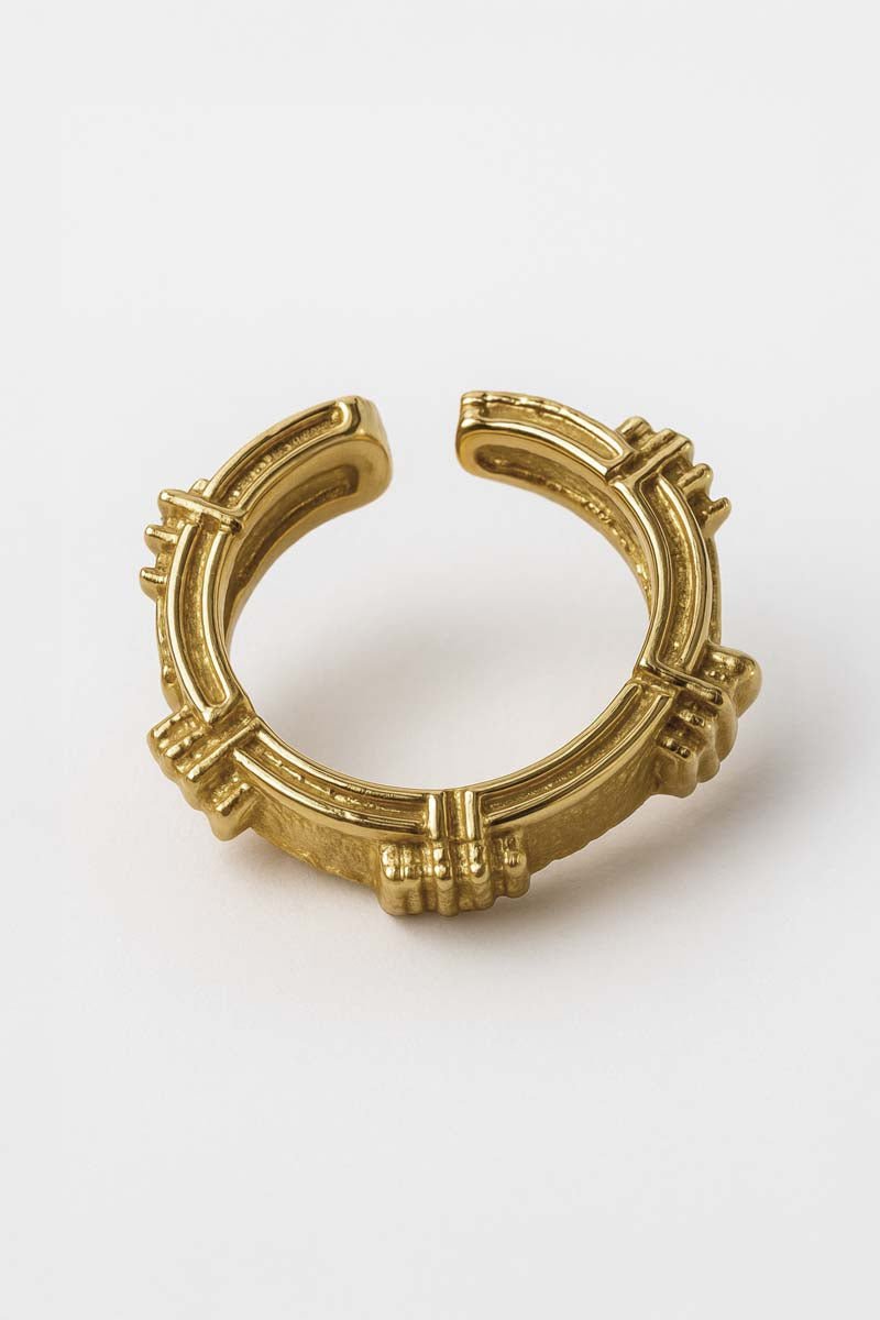 Skyline Cuff Ring - 18k Gold Plated - St geran