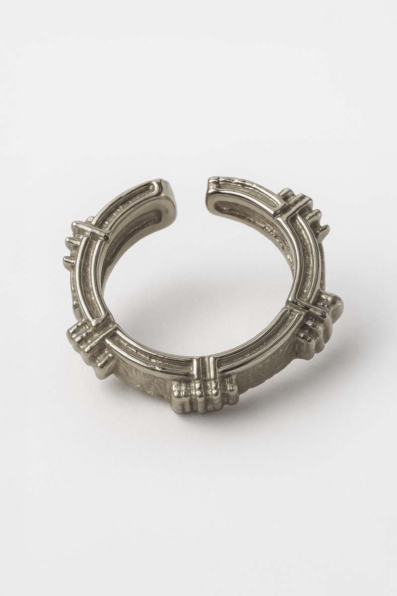 Skyline Cuff Ring - Silver Plated - St geran
