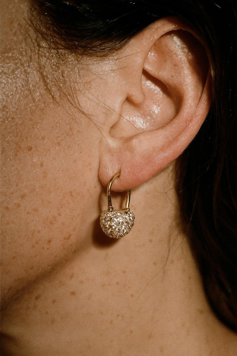 Sophia Dome Gold Earrings - St geran