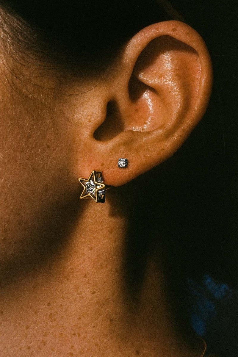 Starlight Mirage Studs - Gold Earrings - St geran
