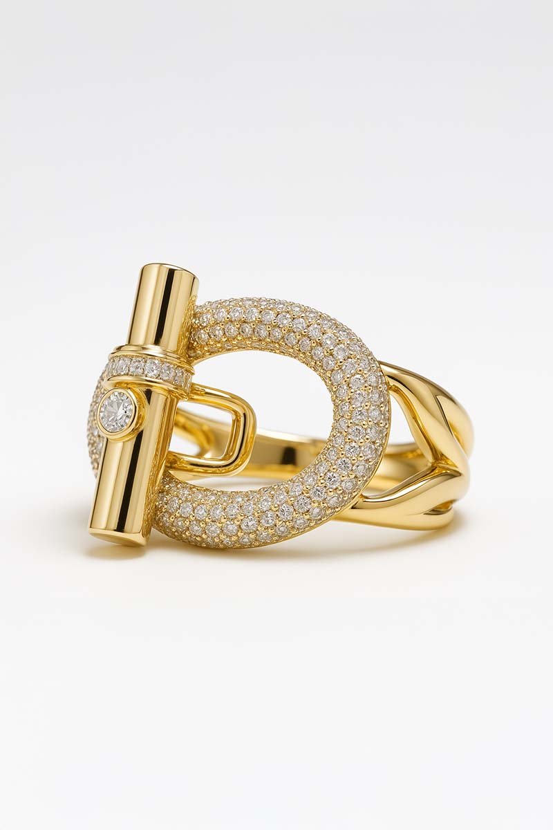 Toggle Circle Ring – Solstice Halo Vega Lock Ring - St geran