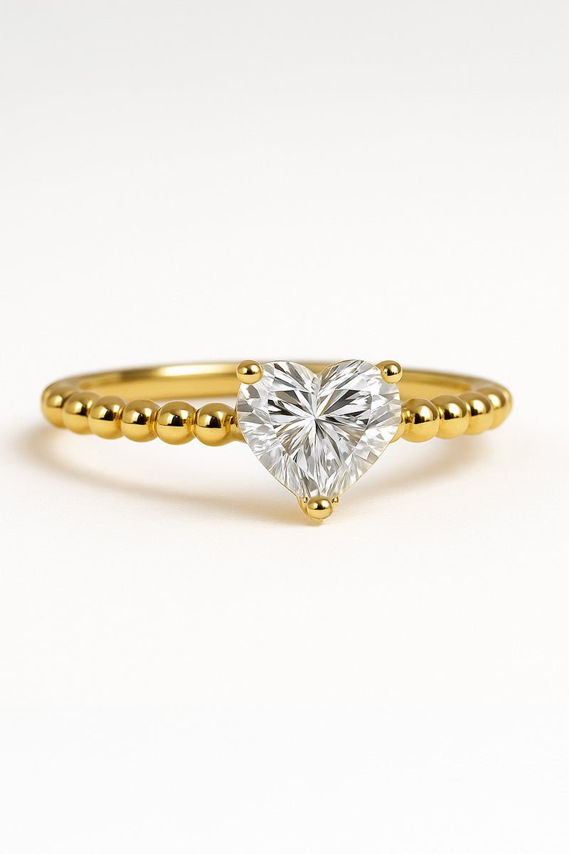 Valare Clem Golden Heart Ring - St geran