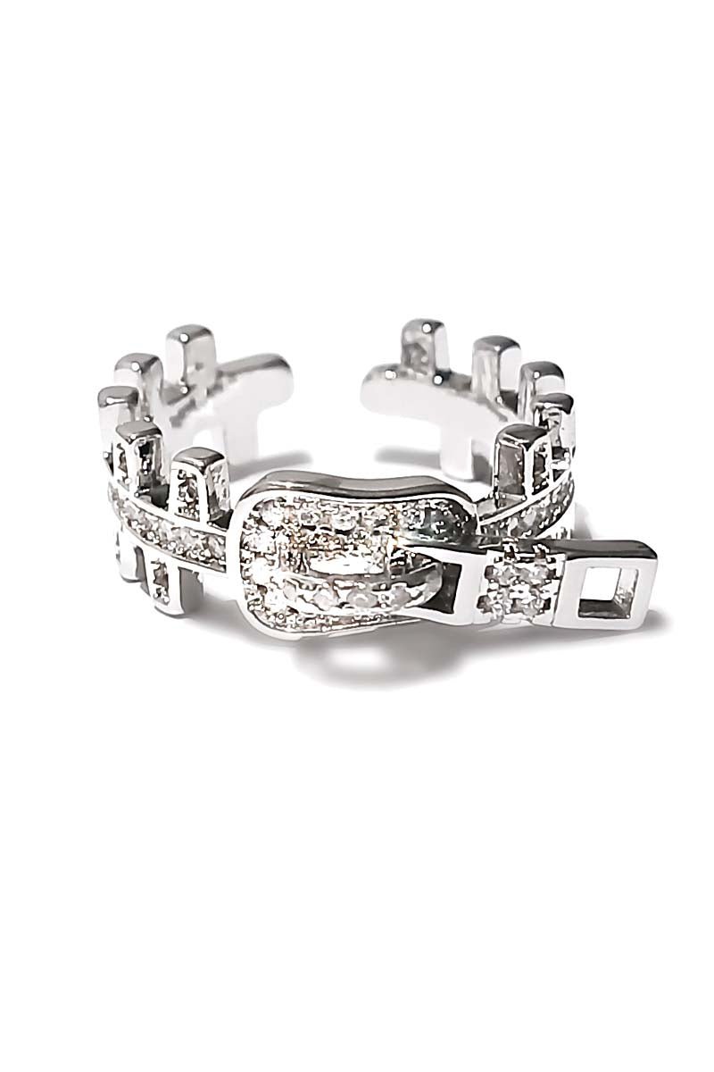 Zipper Zirconia Silver Ring – Zetta Zip Ring - St geran